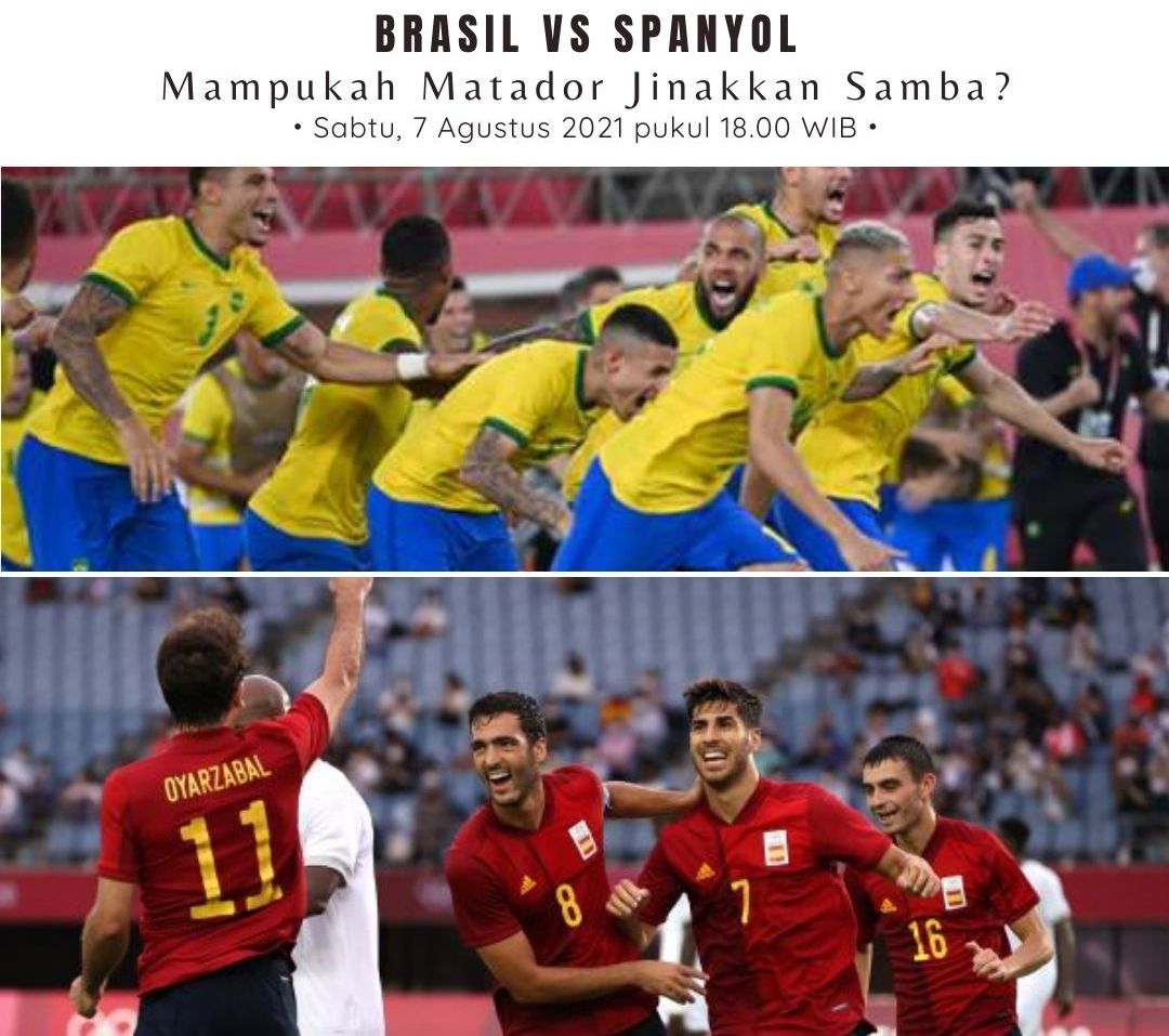 Prediksi dan Link Live Streaming Brasil vs Spanyol: Mampukah sang Matador Jinakkan Kebuasan tim Samba?