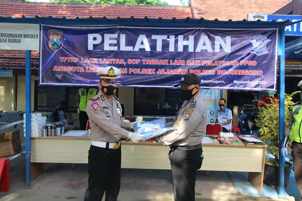 Satlantas Polres Bojonegoro Gelar Latihan PPGD