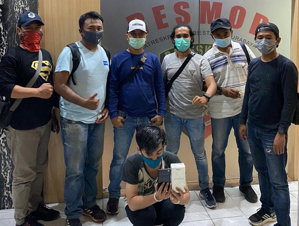 Spesialis Pencuri HP di Cafe-Cafe Surabaya Diringkus Polisi