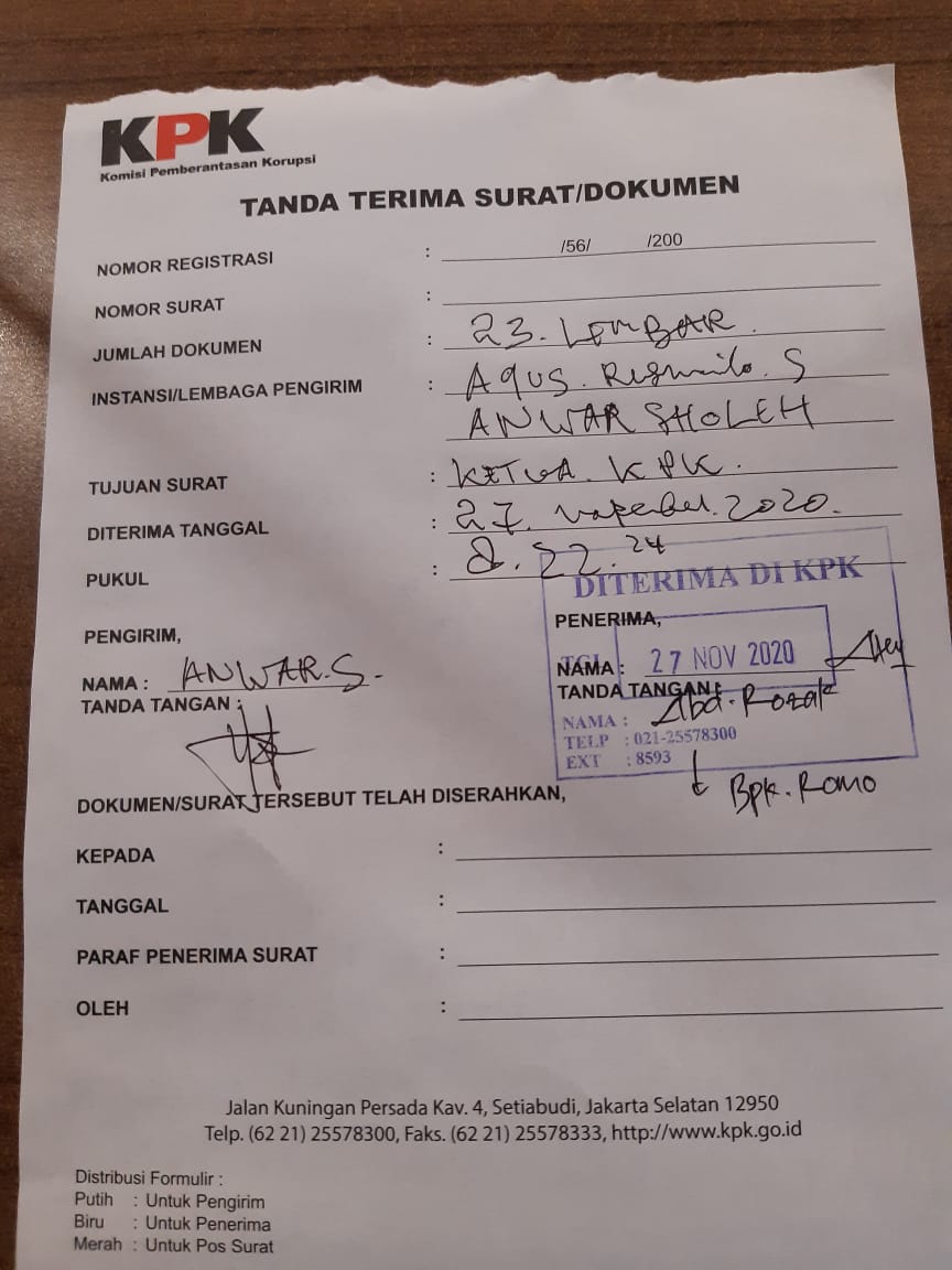 Mantan Anggota DPRD Bojonegoro, Laporkan Dugaan Korupsi PI Blok Cepu