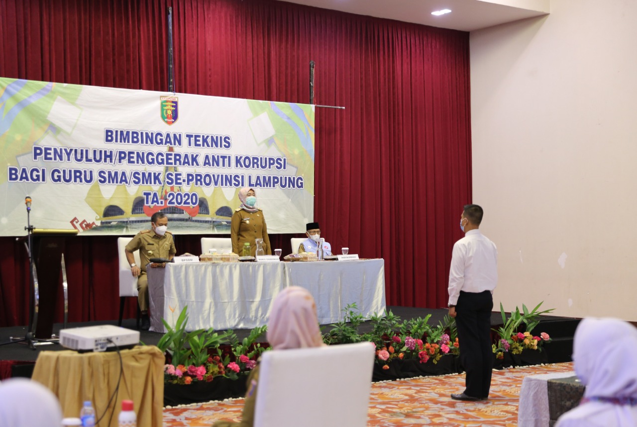 Perangi Korupsi, Ini Strategi Pemprov Lampung untuk Guru SMA-SMK