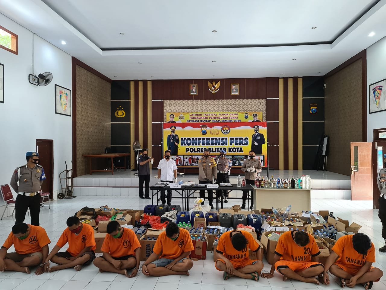 Jaga Kondisi Kamtibmas, Polres Blitar Kota Razia Narkoba Dan Miras