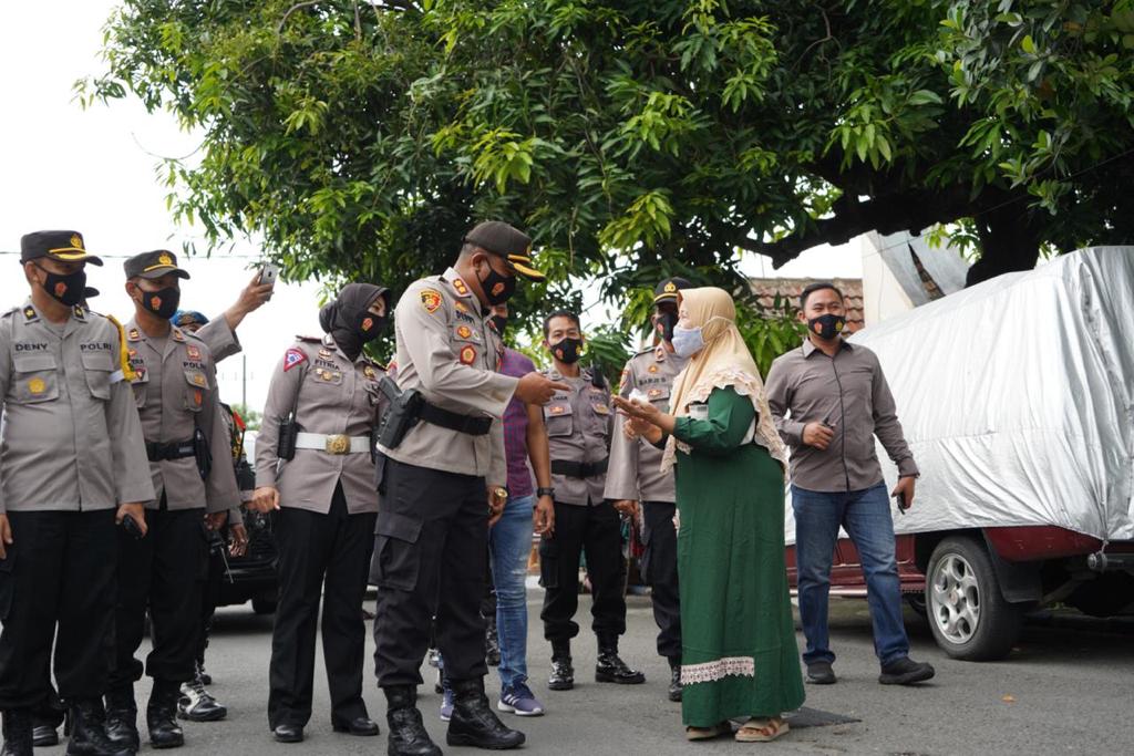 Ciptakan Pikada Kondusif, Polresta Mojokerto Cek Langsung TPS