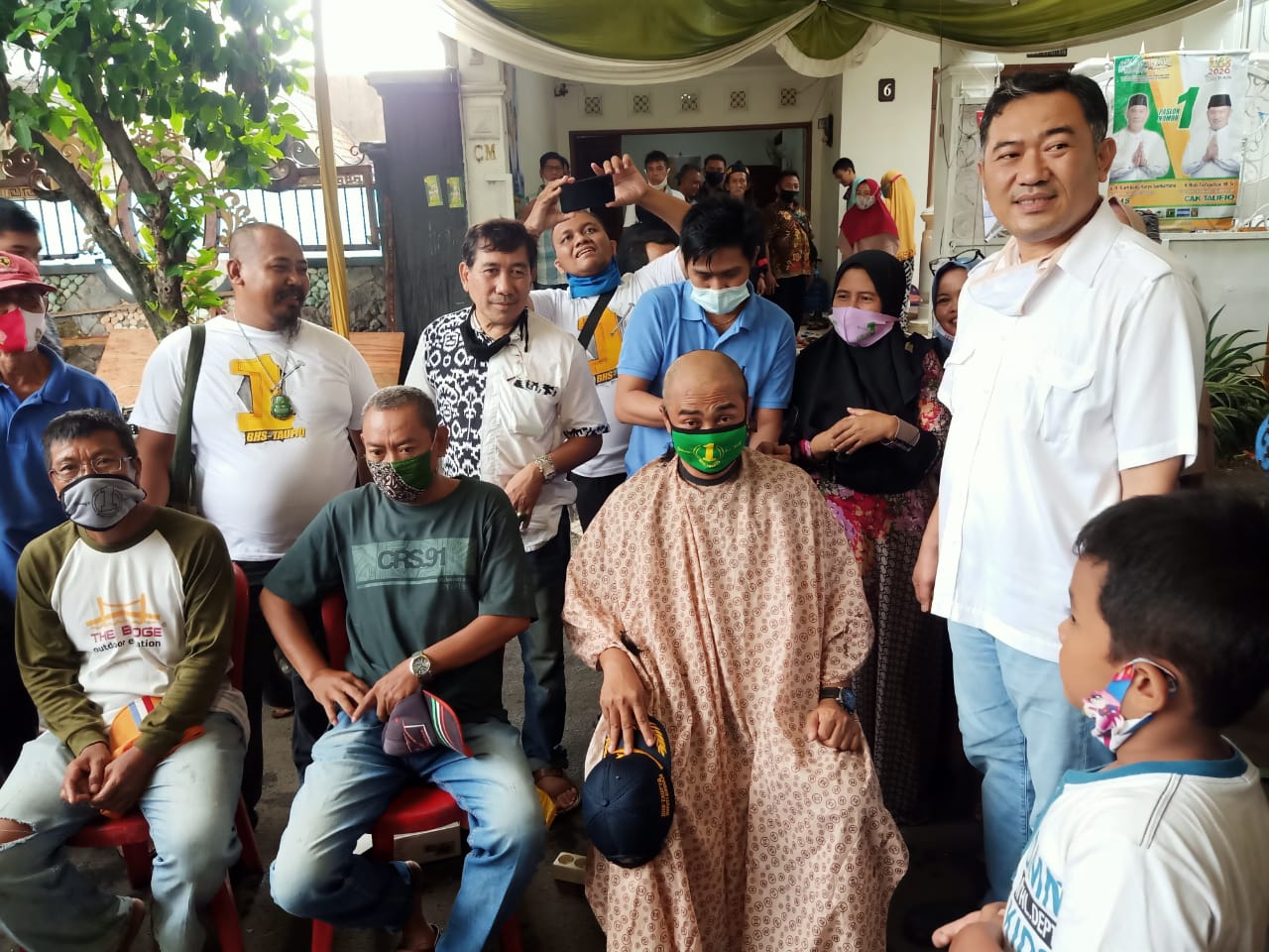 BHS-Taufiq Menang Quick Count Internal, Pendukung Cukur Gundul