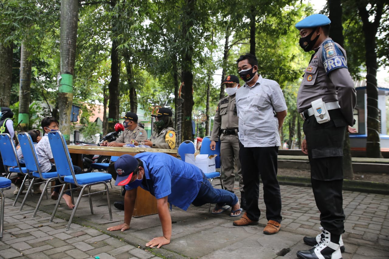 Satu Jam Operasi Yustisi di Jombang, Terjaring 48 Pelanggar Prokes