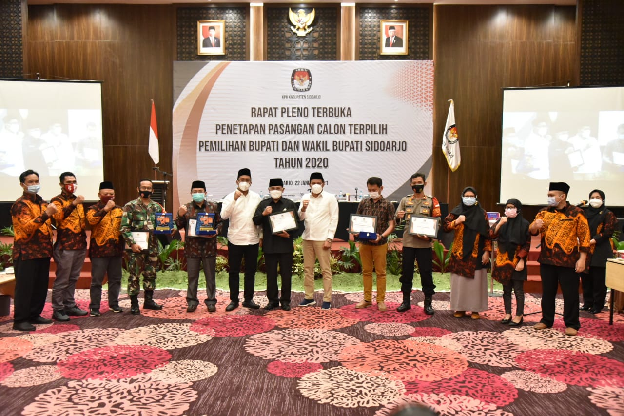 Rapat Pleno KPU, Gus Muhdlor Resmi Jadi Pemenang Pilkada Sidoarjo