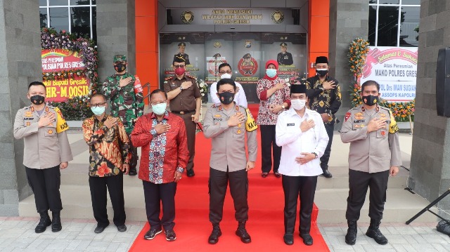 Bidik Status Tipe A, Polres Gresik Resmikan Markas Baru yang Megah