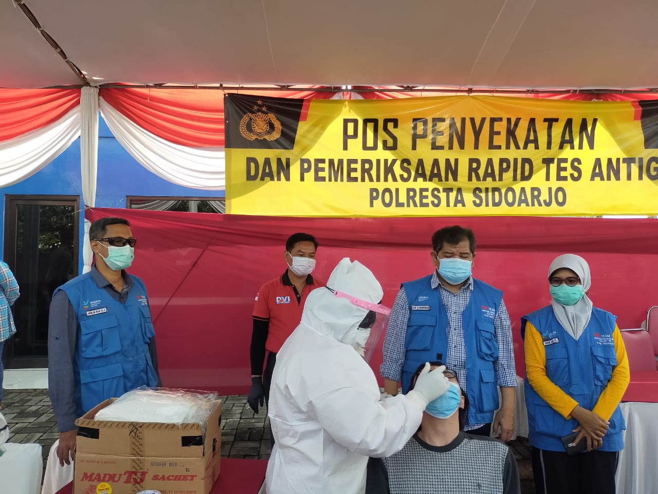 Lagi, 2 Warga Luar Sidoarjo Reaktif saat Tes Antigen di Pos Penyekatan