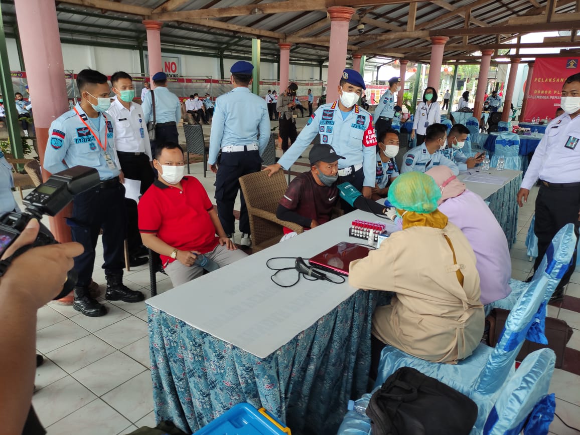 Turut Lawan Covid, Napi Lapas Porong Donor Darah Plasma Konvalesen