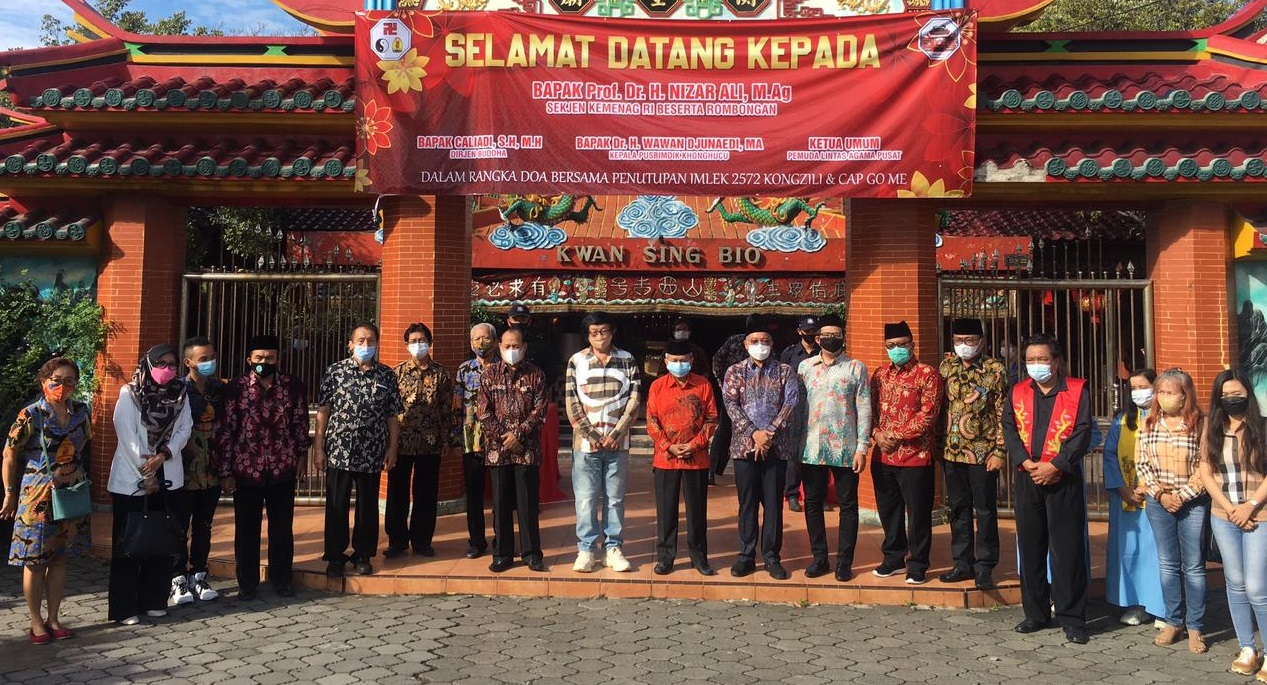 Lestarikan Tri Darma, Pesan Sekjen Kemenag RI ke Pengurus Klentheng