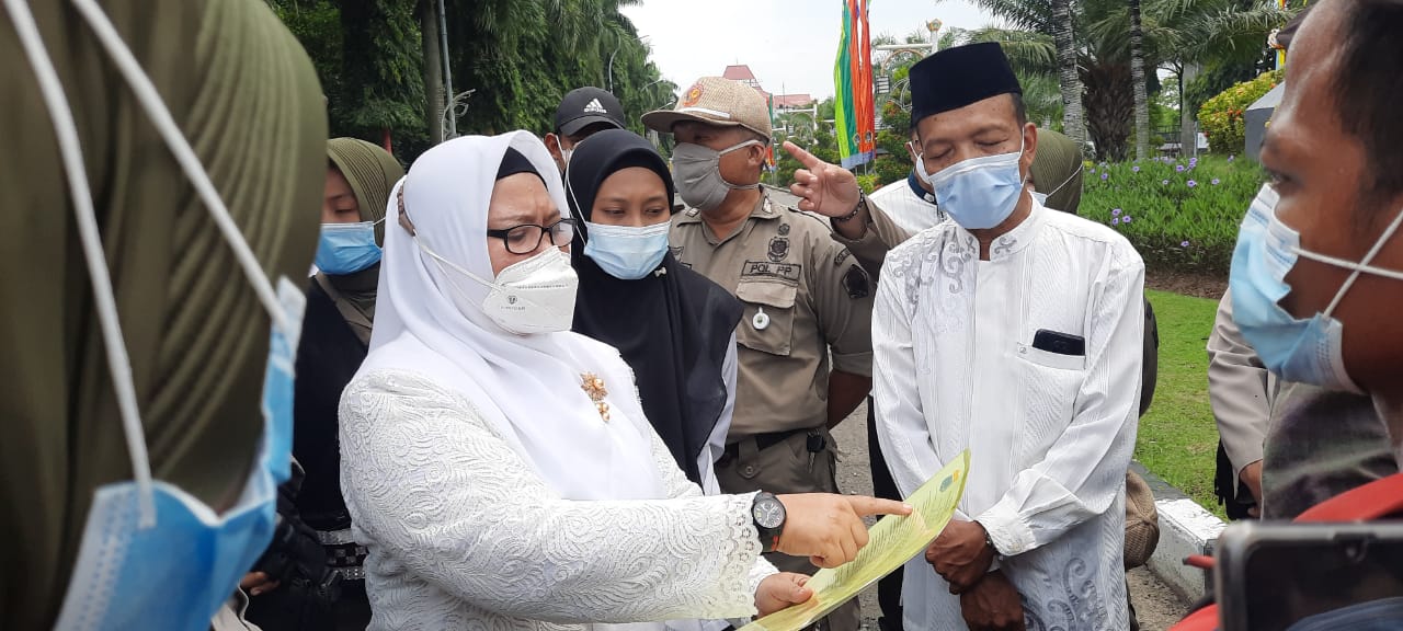 Ditemui Wabup, PMII Gresik Tolak RUU Ketahanan Keluarga