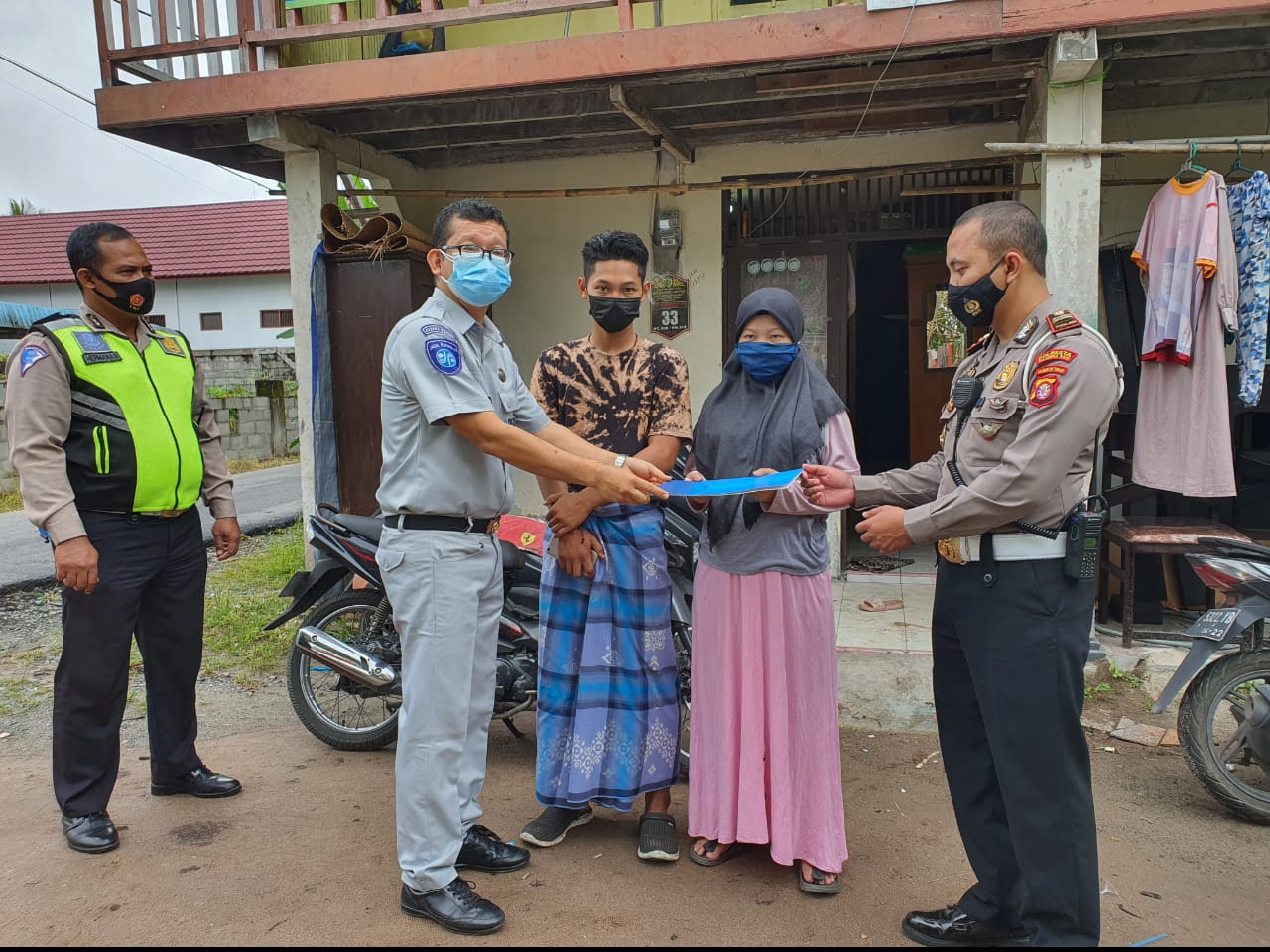 Korban Jambret di Palangka Raya Diberi Santunan