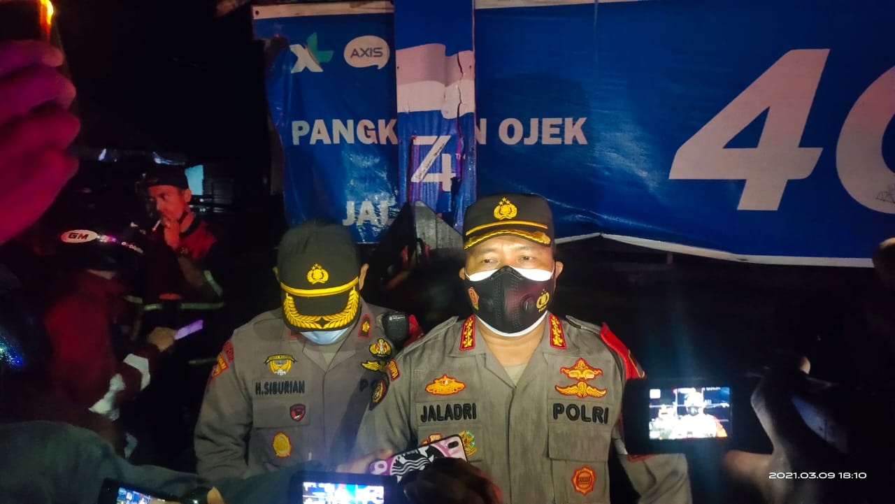 Komplek Padat Penduduk Terbakar di Palangka Raya