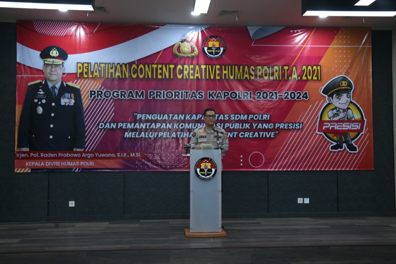 Humas Polri Gelar Pelatihan Konten Kreatif