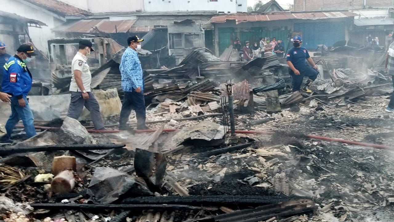 Pembangunan Pasar yang Terbakar di Tulungagung Terkendala Pandemi