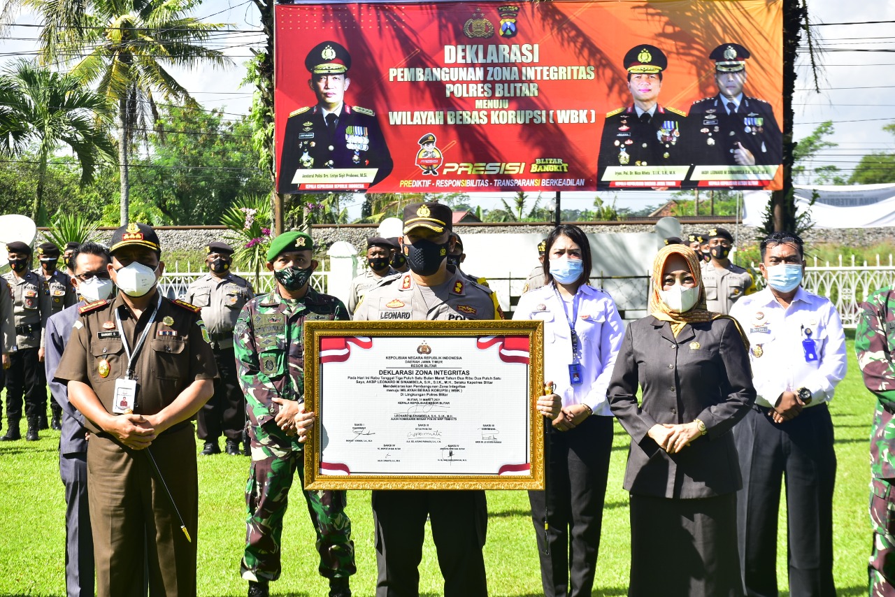Polres Blitar Bertekad Wujudkan Zona Integritas Bebas Korupsi