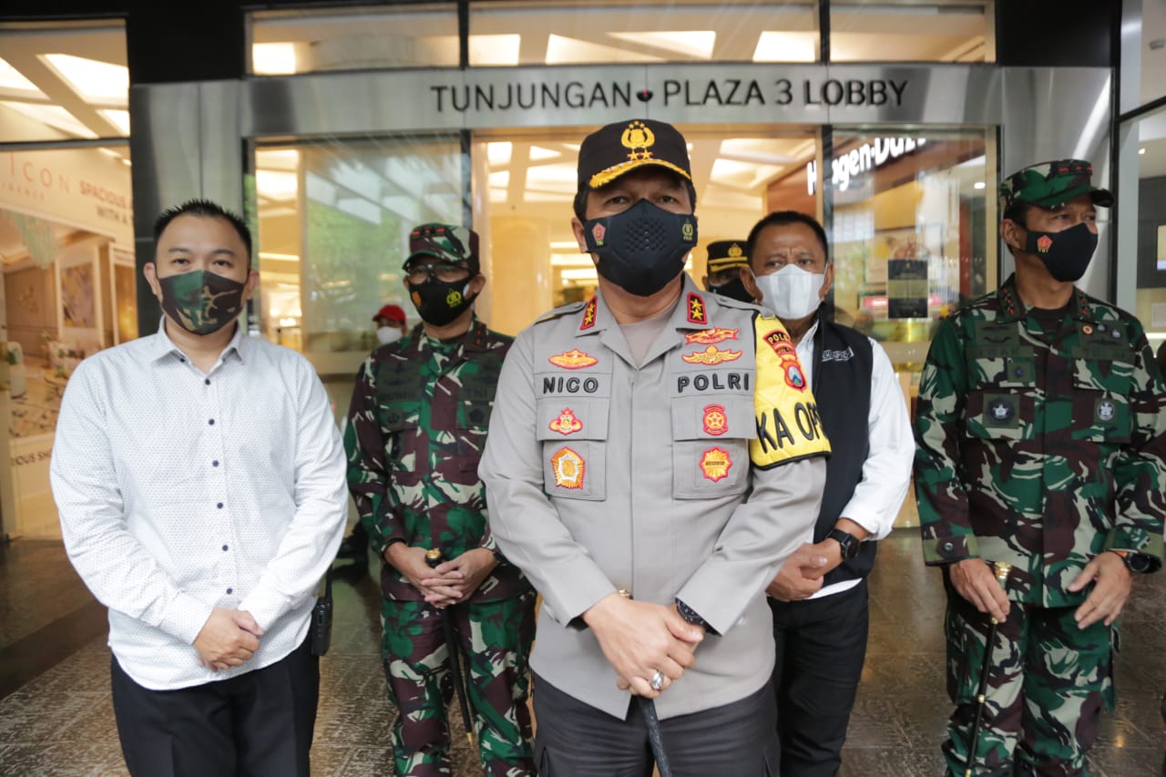 Idul Fitri, Kapolda Pantau Prokes di Tunjungan Plaza