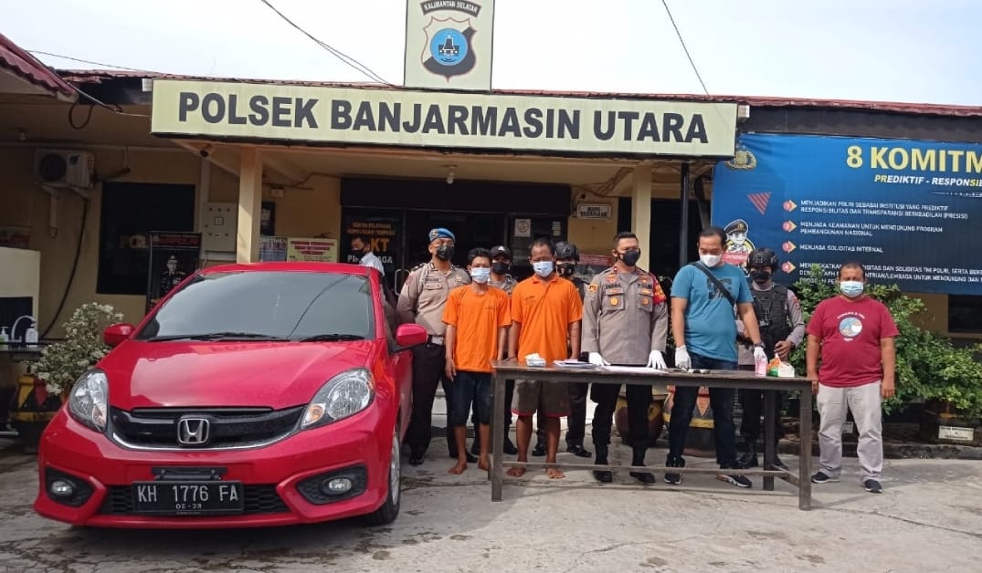 Polsek Banjarmasin Utara Ungkap Kasus Pencurian Mobil di Masjid