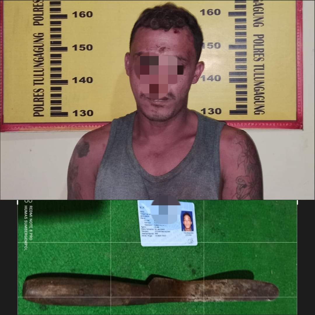 Ngeri! Pria Mabuk di Tulungagung Ini Gorok Leher Tiga Orang