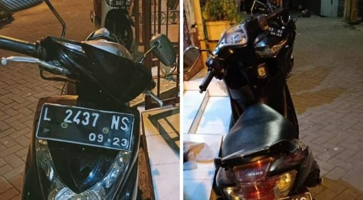 Maling di Kedinding Surabaya Ini tidak Menjual Motor Curiannya, tapi malah Digadaikan