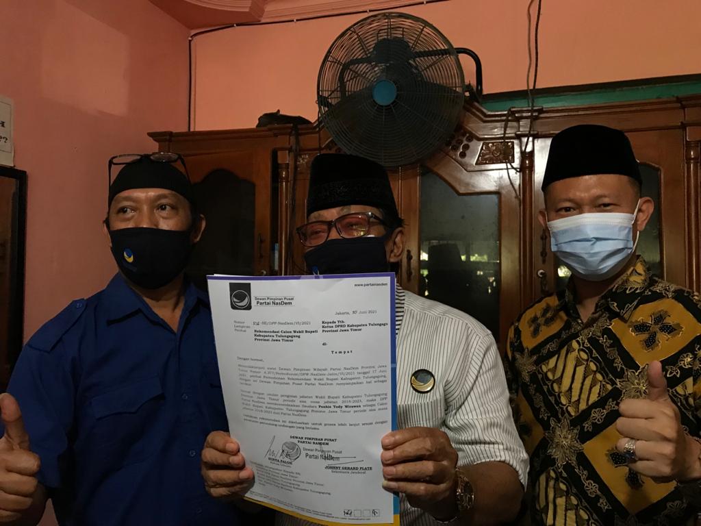 Partai NasDem Rekom Panhis Lawan Gatut Sunu dalam Bursa Wakil Bupati Tulungagung