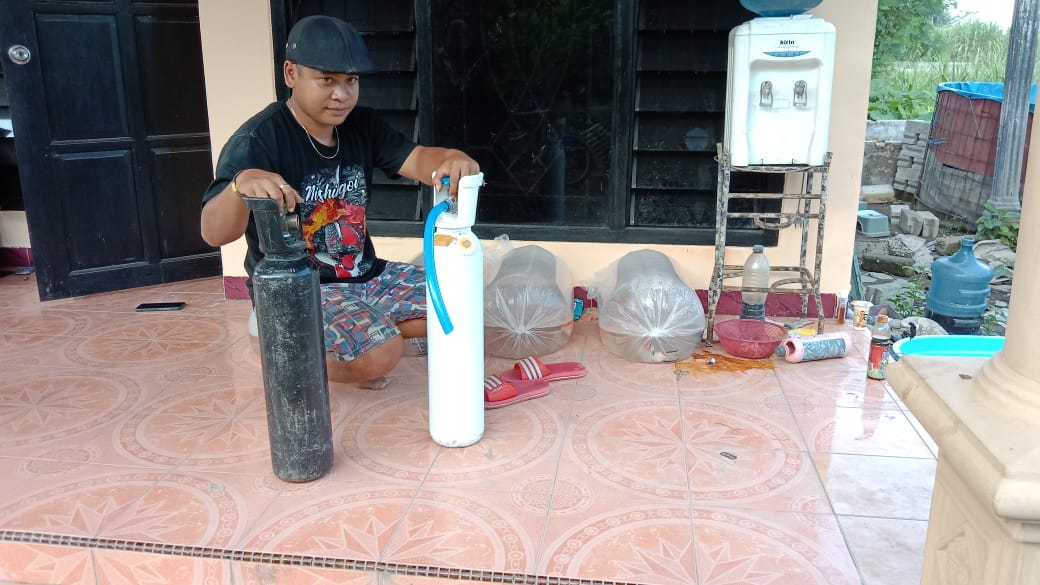 Selain Langka, Beredar pula Oksigen Palsu Diduga Udara dari Kompresor Tambal Ban di Tulungagung