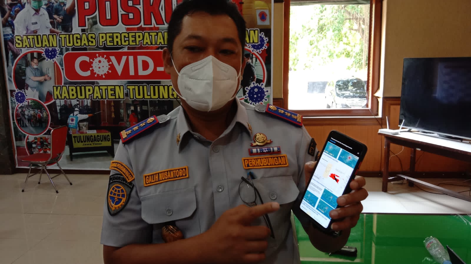 Kurangi Mobilitas, Dishub Tulungagung Tambah Penggelapan Ruas Jalan