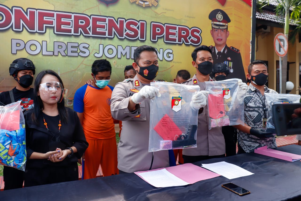 Kawanan Perampok Berhasil Diringkus Satreskrim Polres Jombang, Dua Dilumpuhkan