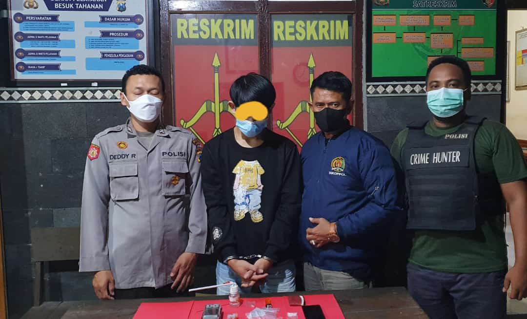 Unit Reskrim Polsek Mojowarno Polres Jombang Ringkus Pengedar Narkoba