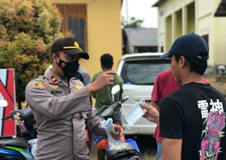 Melihat Kiat Polsek Angsana Tekan Sebaran Covid-19 di Tanah Bumbu