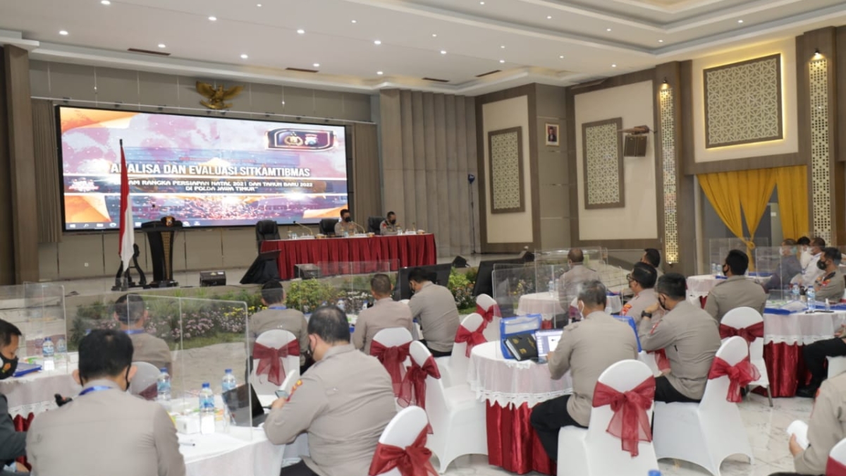 Persiapan jelang Natal dan Tahun Baru, Polda Jatim Gelar Anev