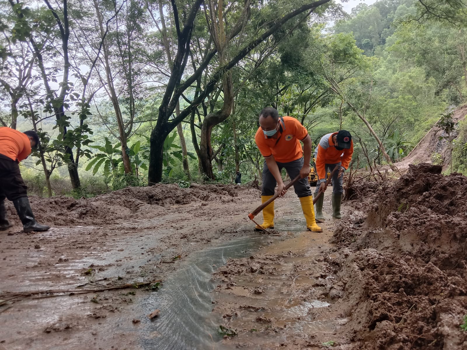 Jalur menuju Ranu Gumbolo masih Tertutup Longsor, Belum Bisa Ditembus
