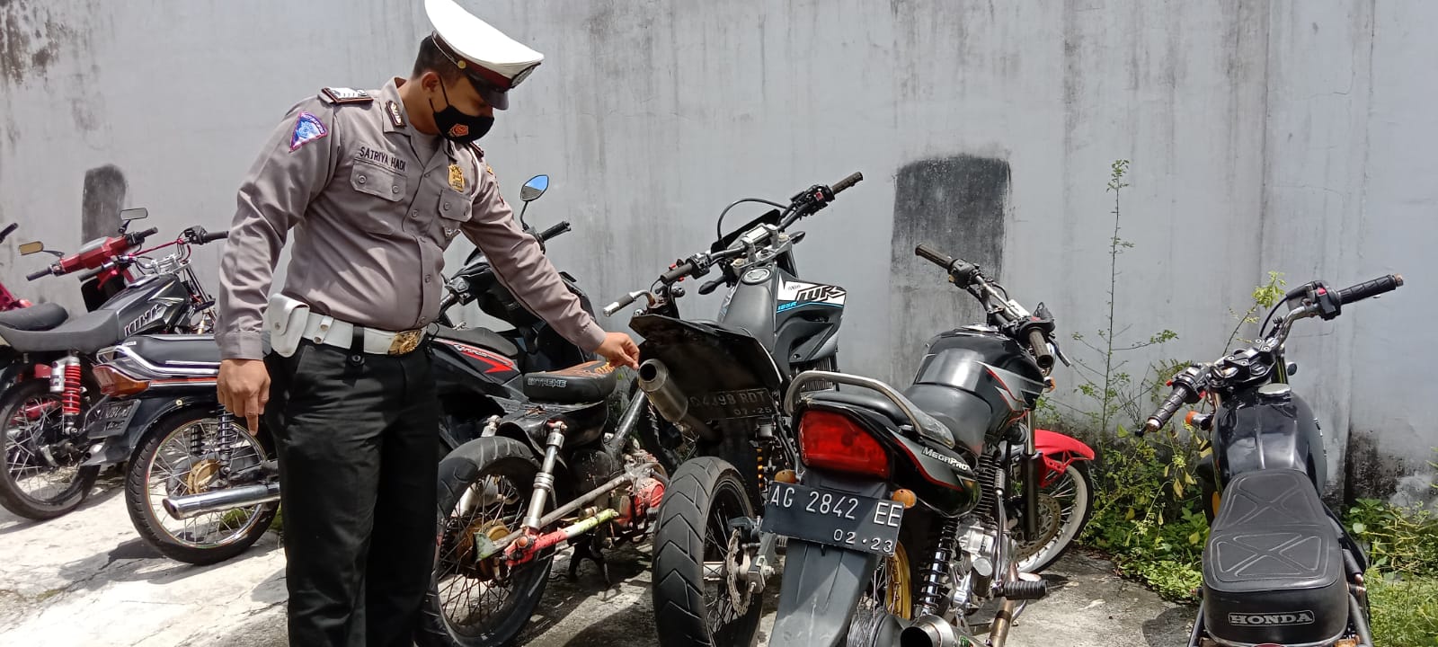 160 Motor Diamankan Satlantas Polres Tulungagung selama Pelaksanaan Operasi Zebra