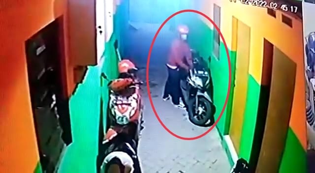 Motor Wartawan TV di Pagesangan Surabaya Ini tak Luput dari Colongan Maling