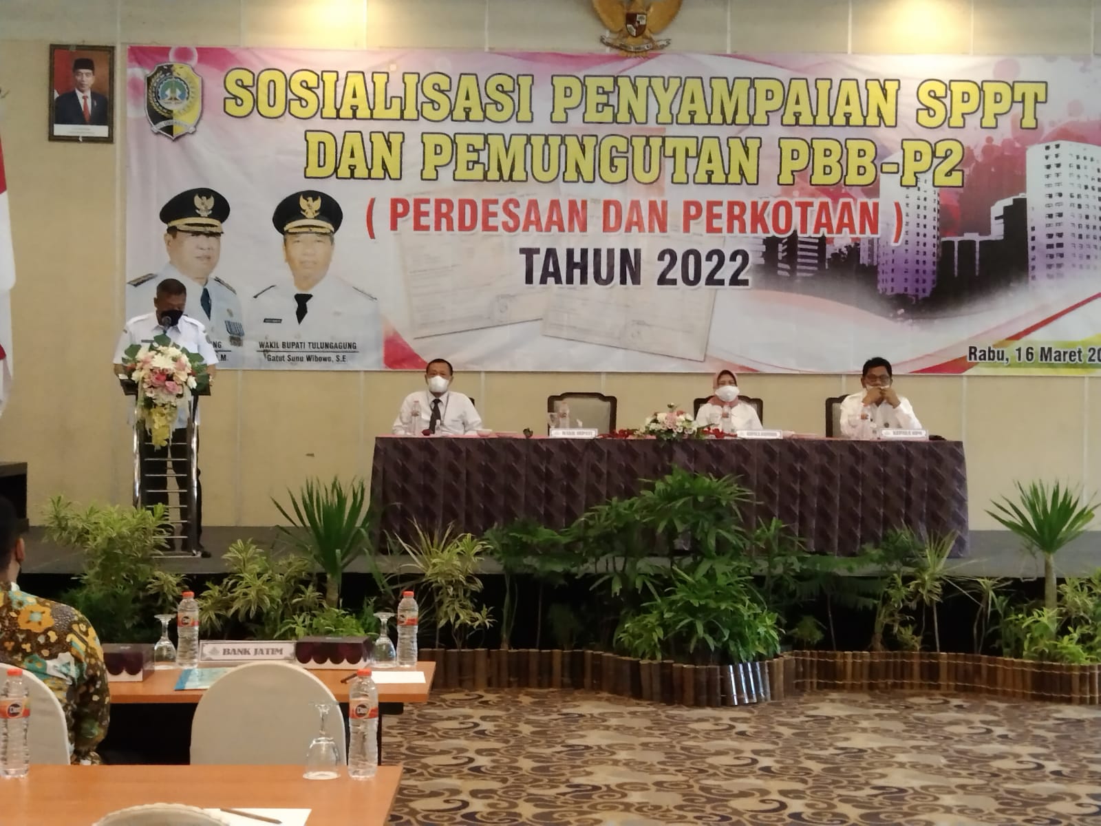 Buka Sosialisasi SPPT dan PBB P2, Ini Harapan Wakil Bupati Tulungagung