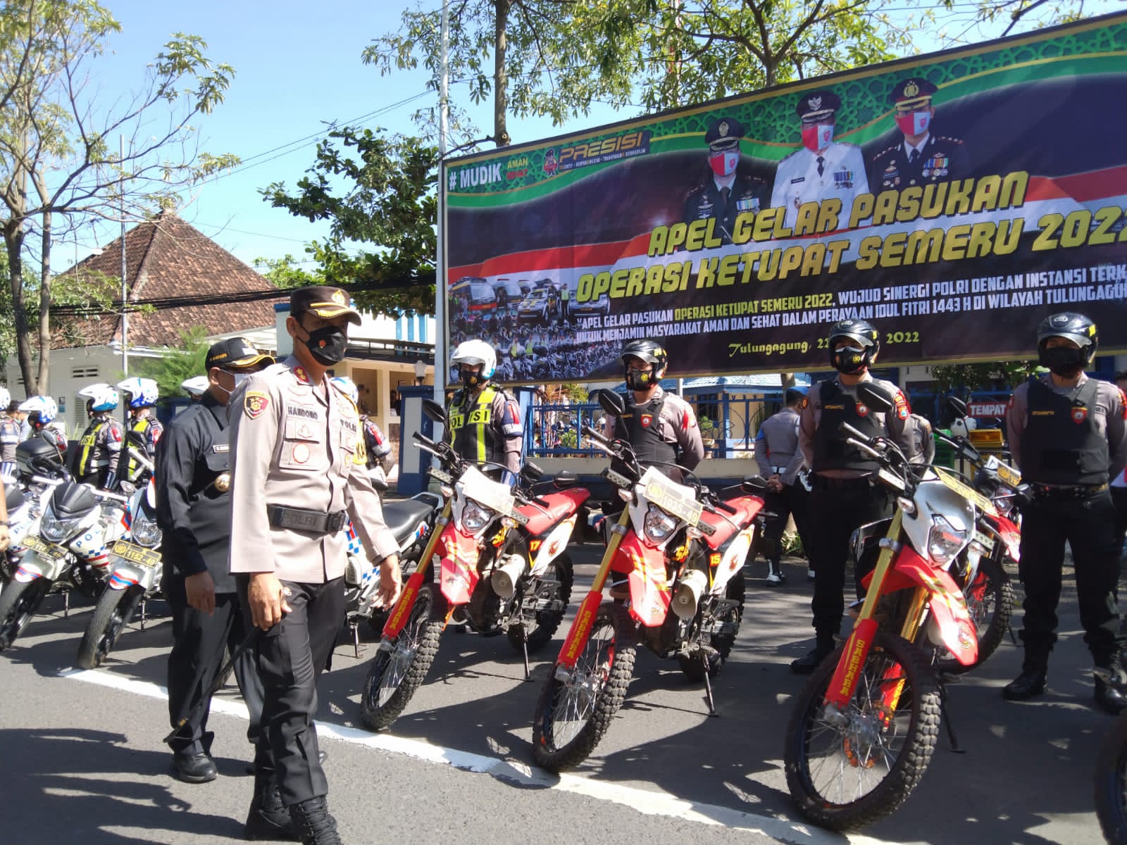 Hadapi Arus Mudik, Polres Tulungagung Siagakan Ratusan Personil Gabungan