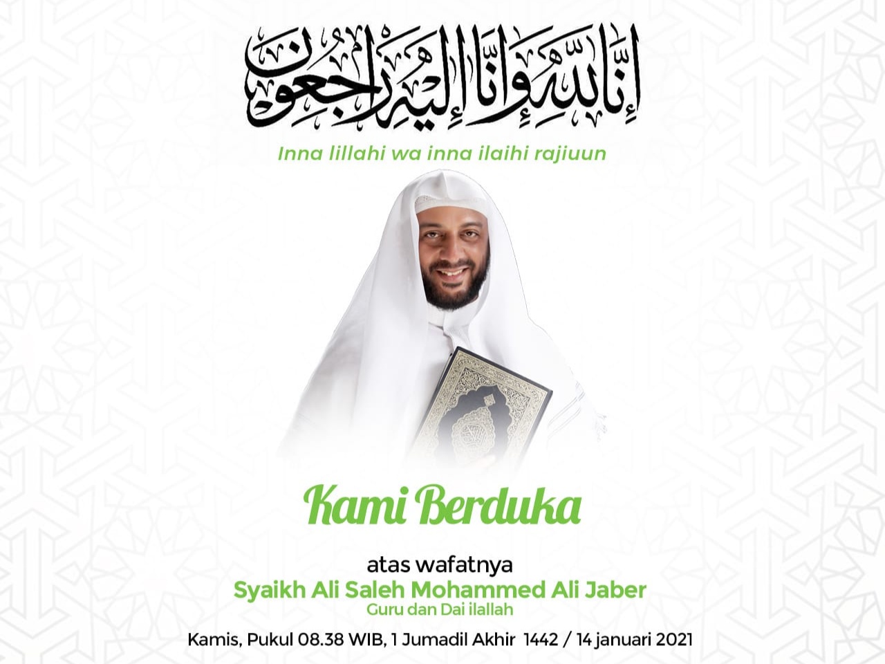 Syekh Ali Jaber Wafat, Gubernur Khofifah: Ulama Yang Sangat Peduli