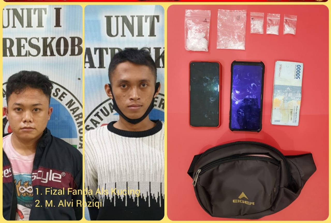 Bawa Sabu 15,62 Gram, Dua Pemuda Jombang Dicokok