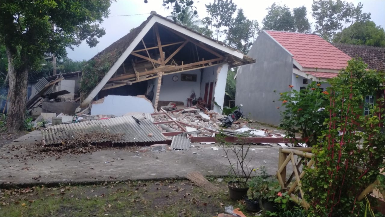 10 Fasilitas Pemerintah & 40 Rumah Warga Trenggalek Rusak Akibat Gempa