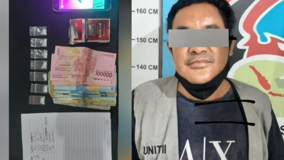 Pria Pengangguran di Wiyung Ini Isi Waktu Luang jadi Kurir Narkoba, Polisi Sita Rekapan dan 7 Poket Sabu-Sabu