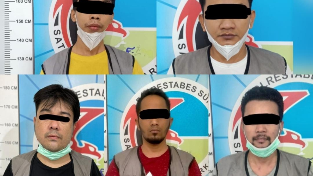 5 Pengedar Sabu Diringkus Sekaligus, Dua di antaranya Warga Kudu Jombang