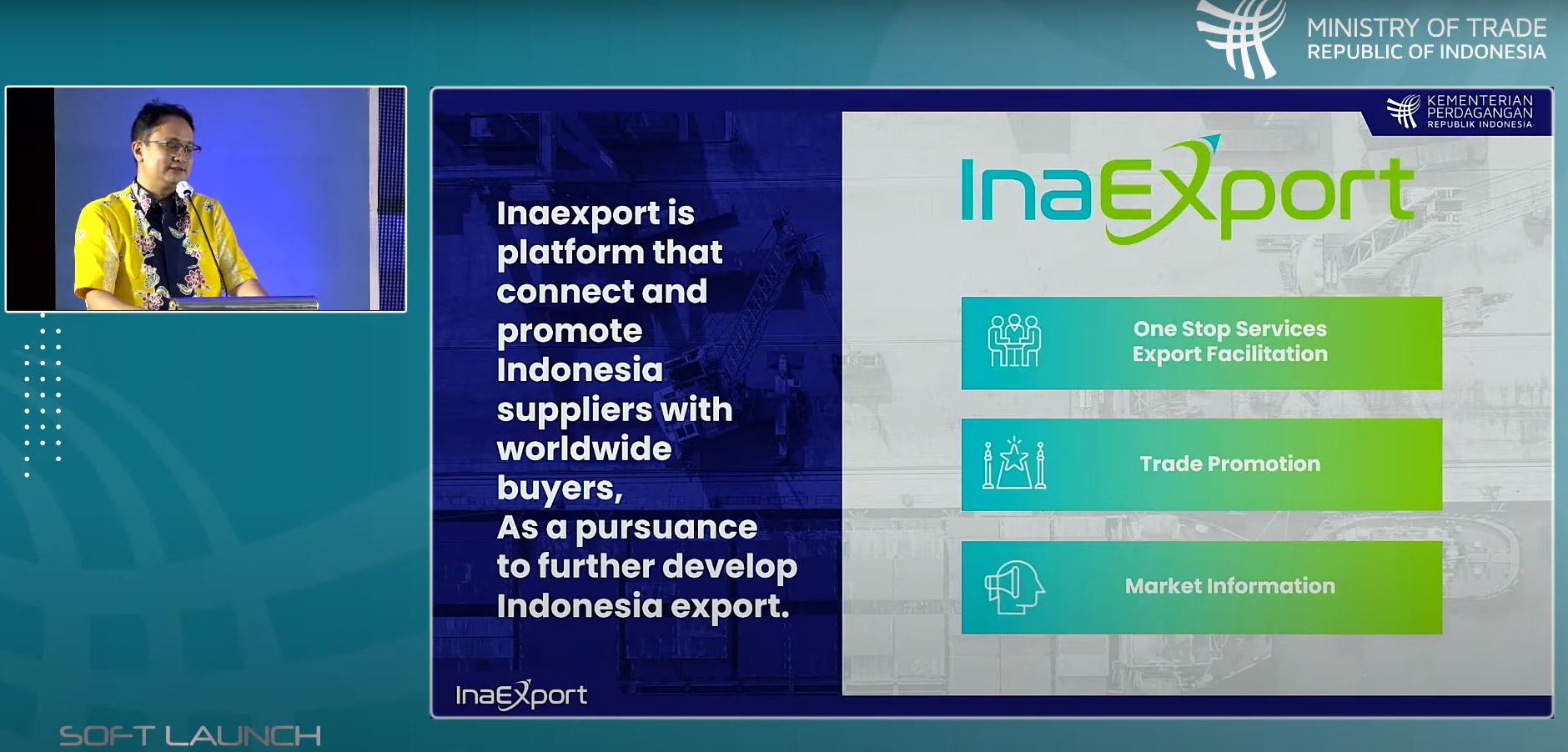 Fasilitasi Eksportir UKM, Pemerintah Luncurkan Platform Pelayanan Satu Pintu InaExport
