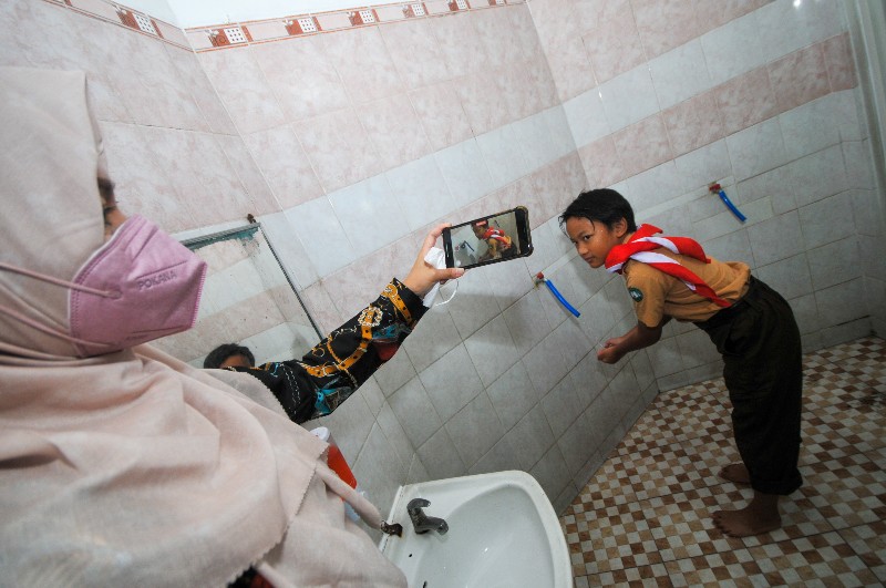 FOTO: Simulasi Pondok Romadhon Menghadapi Wabah Covid 19
