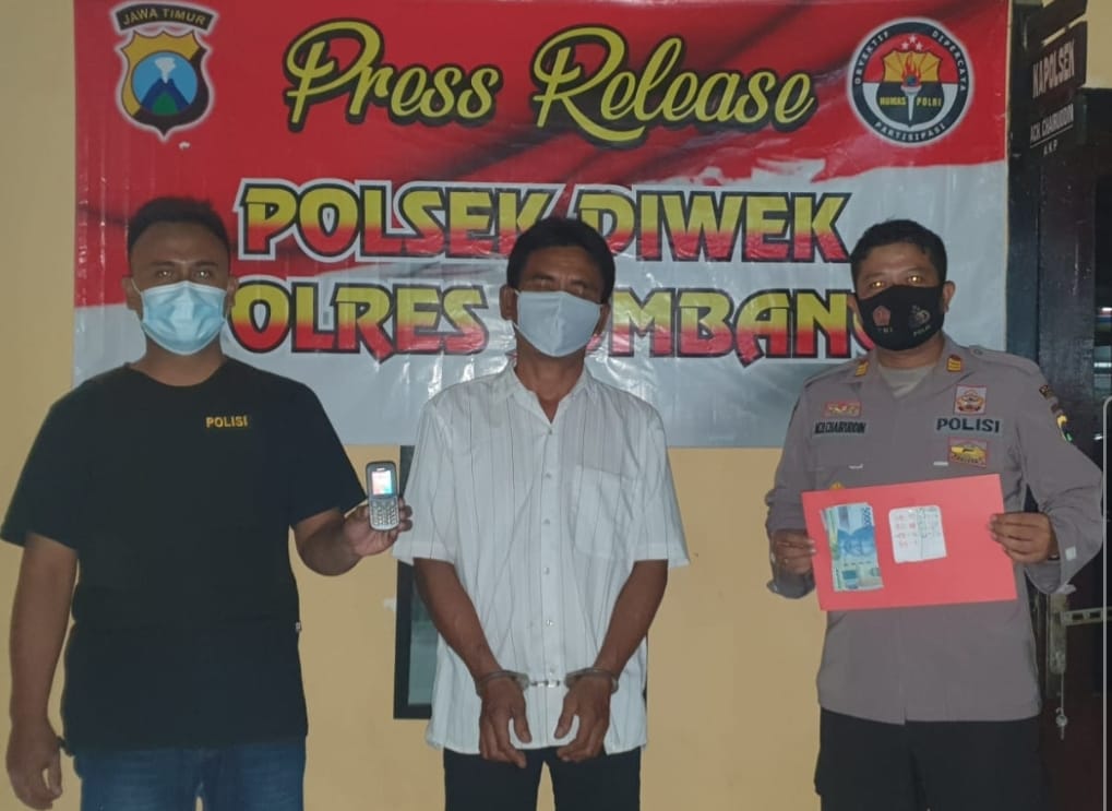 Masih Ada Judi di Jombang, Pelaku Diringkus saat Merekap