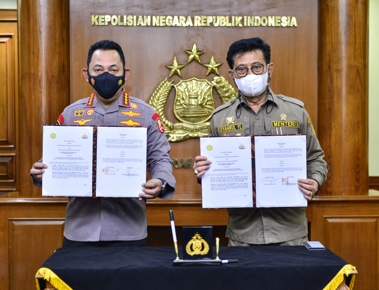 Polri dan Kementan Bekerjasama Perkokoh Ketahanan Pangan Nasional