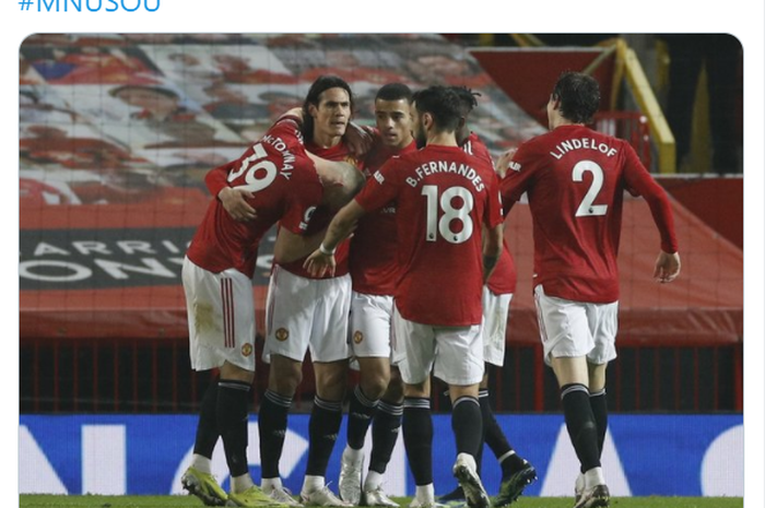 Manchester United Habisi Southampton 9-0, Netizen: Dibantu Kartu Merah