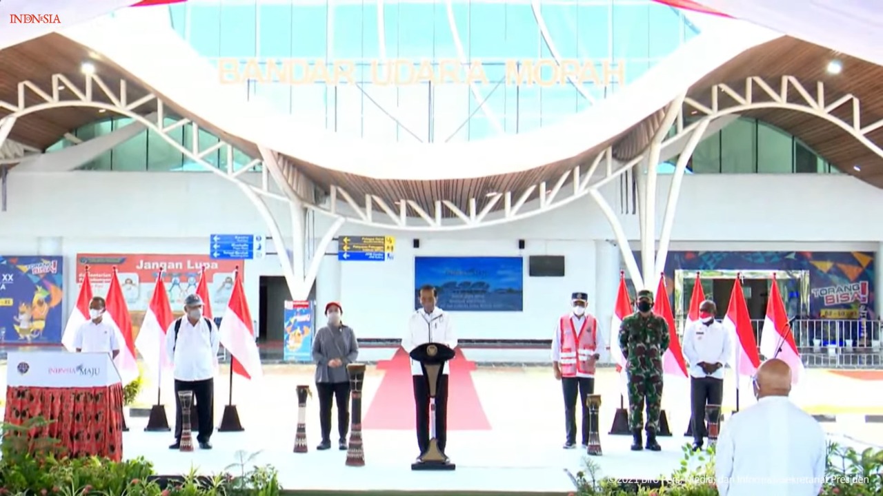 Kapasitas Terminal Bandara Mopah Papua 638 Ribu Penumpang per Tahun, Presiden Jokowi: Ini sangat Besar sekali