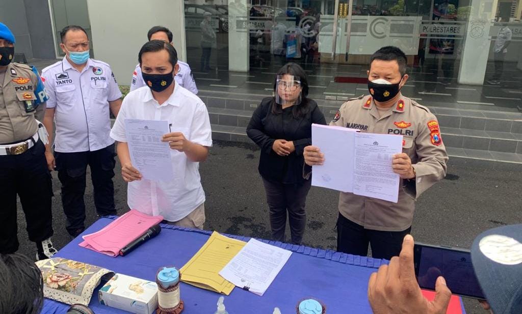 Polrestabes Surabaya Tunjukkan Bukti Pemusnahan 11 Kg Sabu