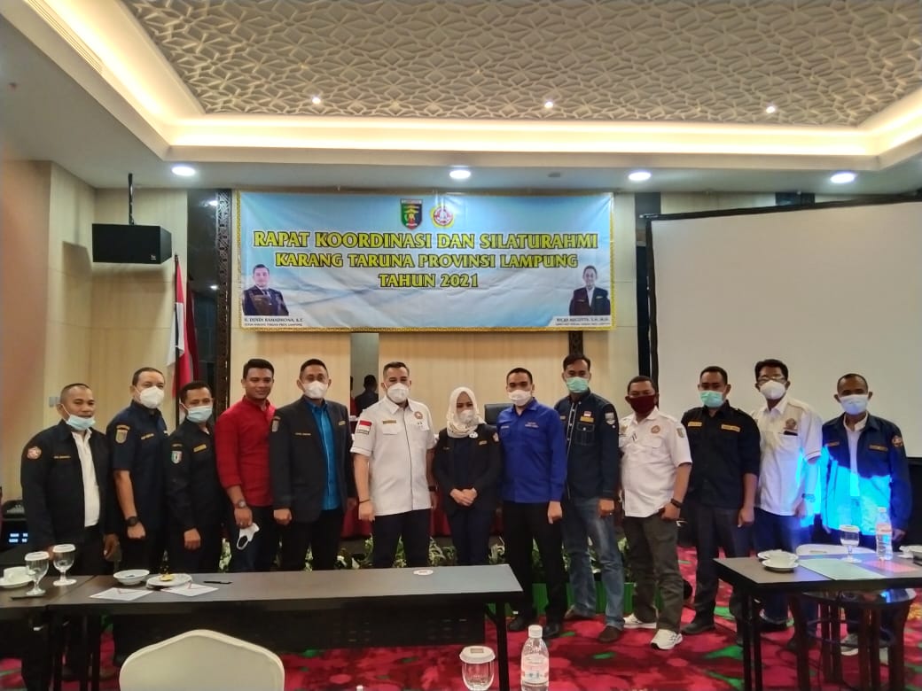 Rakor pengurus Karang Taruna di 15 kabupaten, Provinsi Lampung.