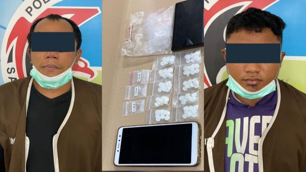 Sering Transaksi di Pom Bensin Jalan Demak Surabaya, Dua Pria Ini Diringkus Polisi